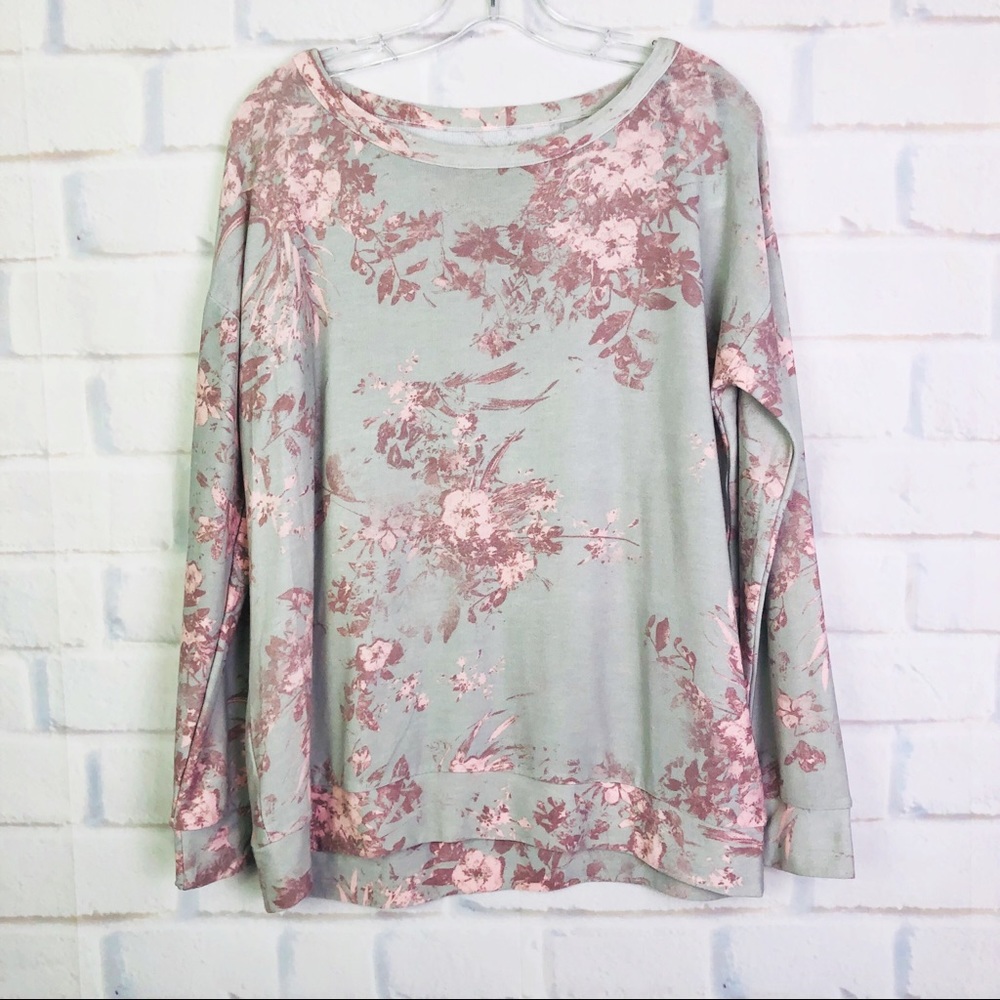 Chaser Semaj Floral Knit Top